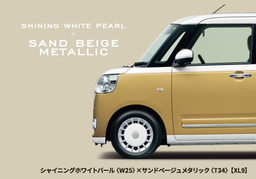 シャイニングホワイトパール〈W25〉×サンドベージュメタリック〈T34〉【XL9】
